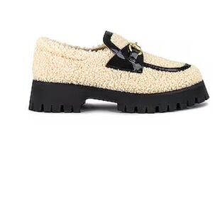 RAYE Cream and Black Kids Slippers